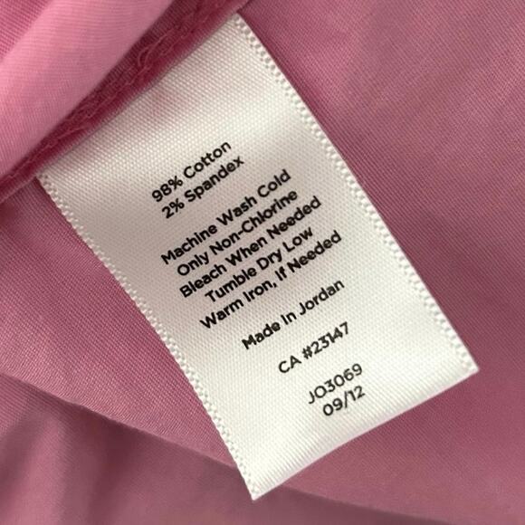 Talbots Women Sleeveless Wrap Blouse Top Pink Summer Preppy Office Size 12P - Picture 6 of 6